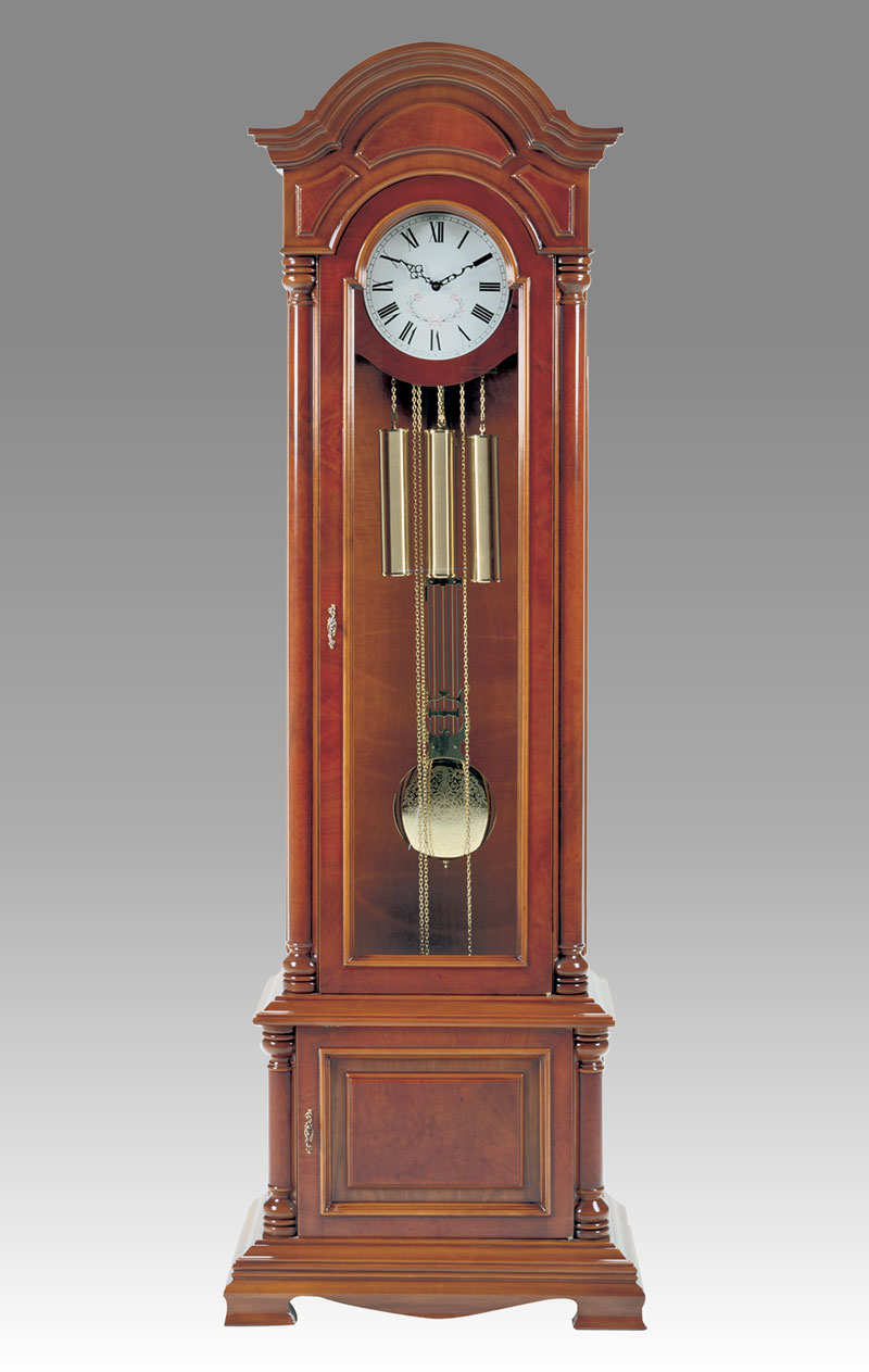 Grandfather clock Art.537/2 cherry and maple root